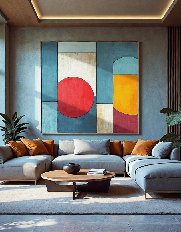 Modern Geometric Canvas