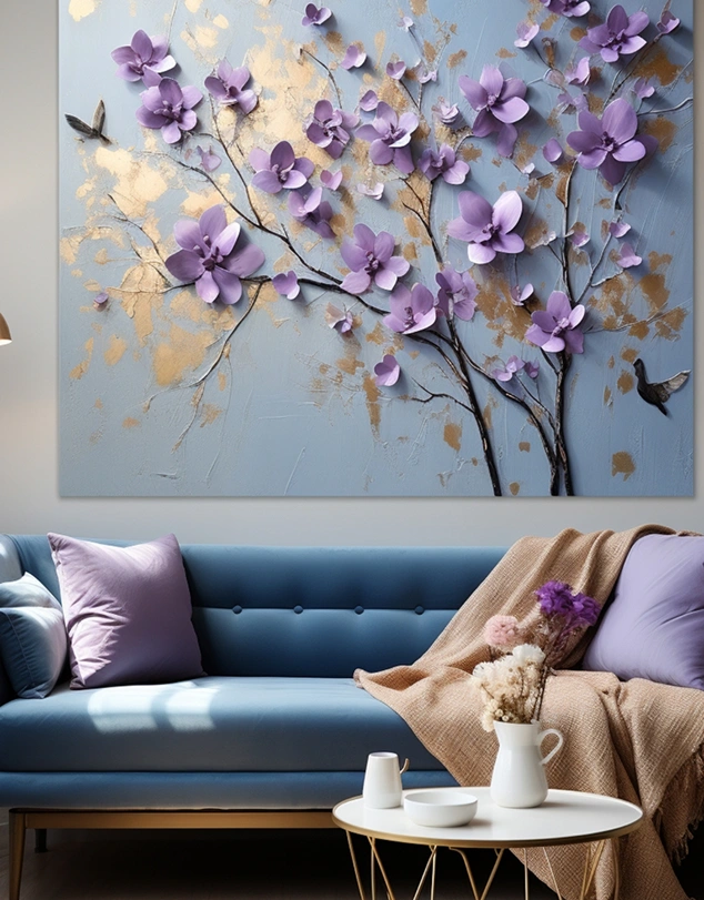 Petal Relief Canvas Details-Luvarasnock
