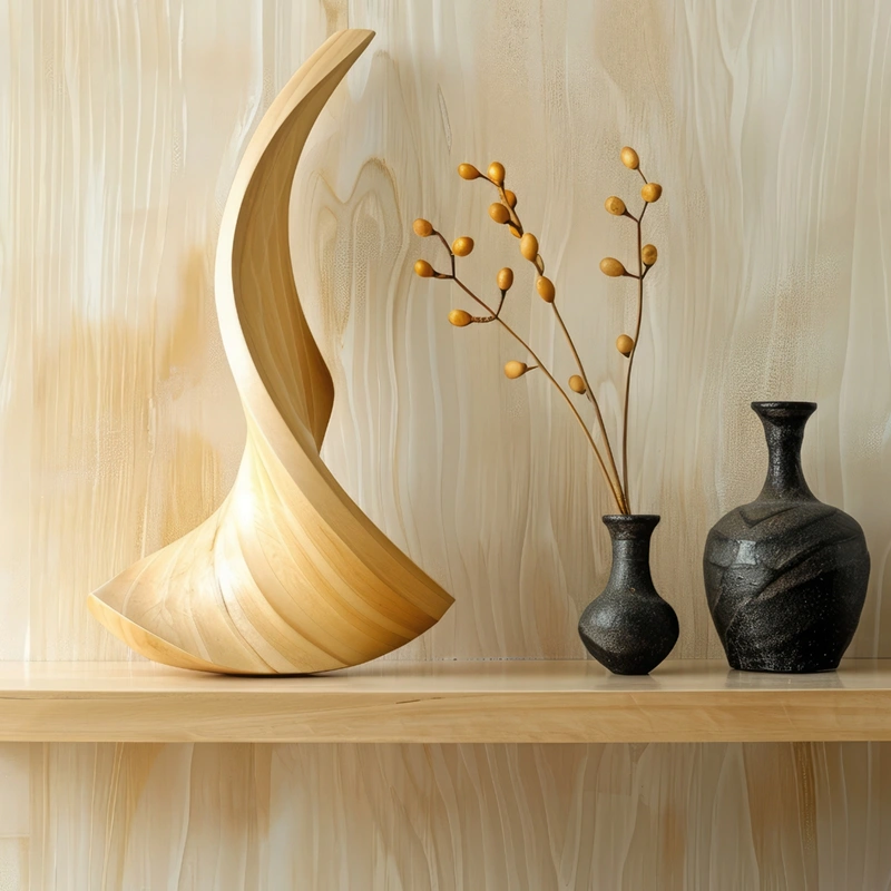 Spiral Wood Sculpture-Luvarasnock