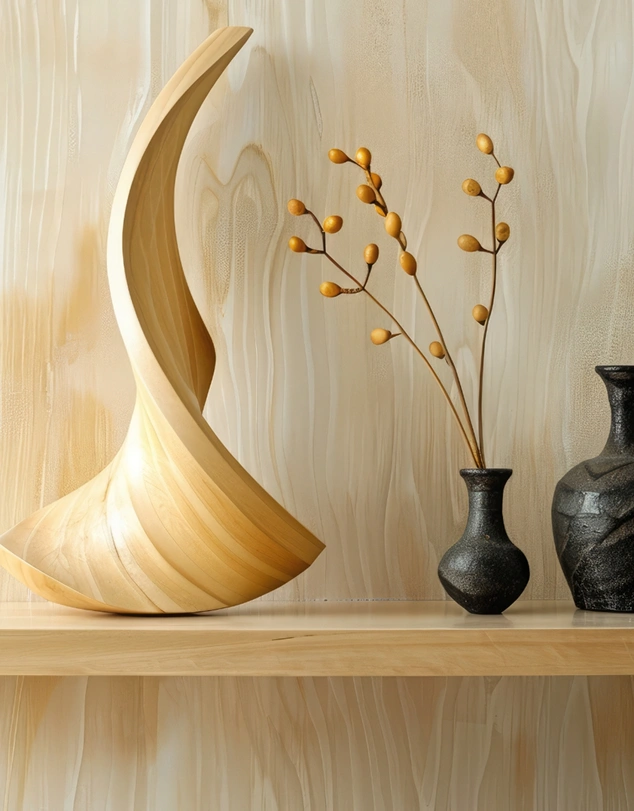Spiral Wood Sculpture