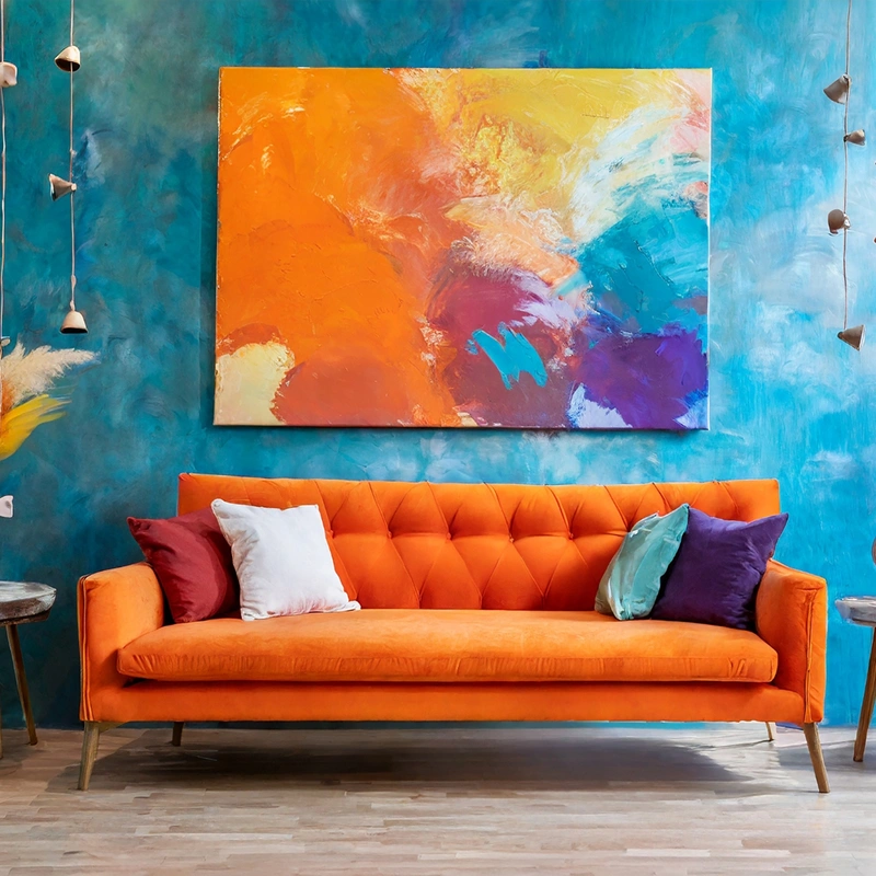 Sunset Abstract Painting-Luvarasnock